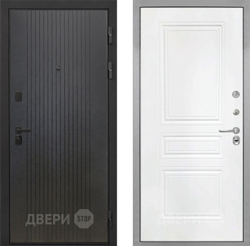 Входная металлическая Дверь Интекрон (INTECRON) Профит Black ФЛ-295 ФЛ-243 Белый матовый в Клине