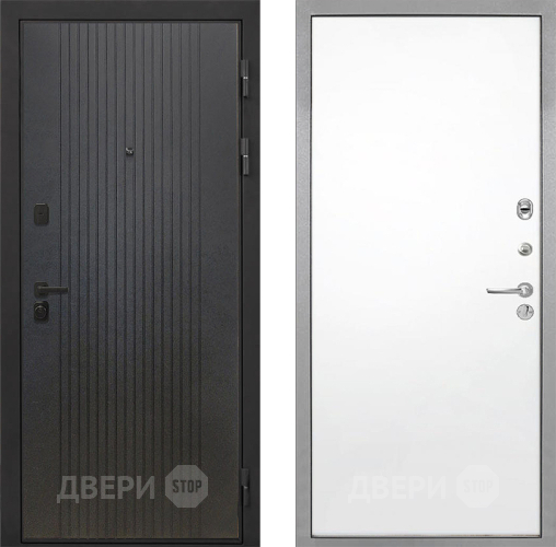 Входная металлическая Дверь Интекрон (INTECRON) Профит Black ФЛ-295 Гладкая Силк Сноу в Клине