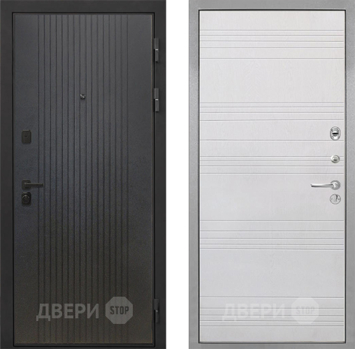 Входная металлическая Дверь Интекрон (INTECRON) Профит Black ФЛ-295 ФЛ-316 Белый ясень в Клине