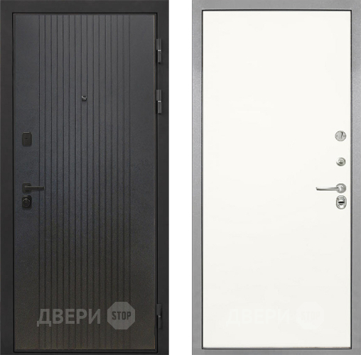 Входная металлическая Дверь Интекрон (INTECRON) Профит Black ФЛ-295 Гладкая Слоновая кость в Клине