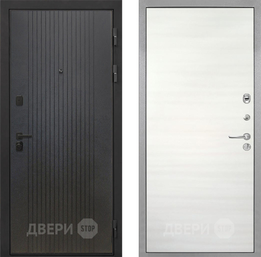 Дверь Интекрон (INTECRON) Профит Black ФЛ-295 Гладкая Дуб сильвер поперечный в Клине