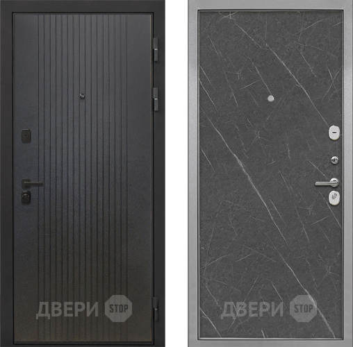 Дверь Интекрон (INTECRON) Профит Black ФЛ-295 Гладкая Гранит лава оникс в Клине