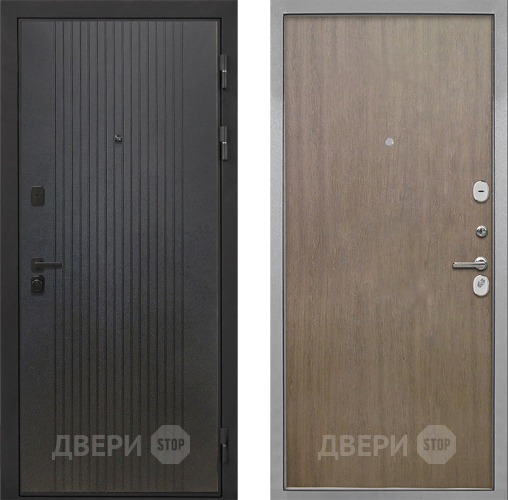 Входная металлическая Дверь Интекрон (INTECRON) Профит Black ФЛ-295 Гладкая шпон Венге коричневый в Клине