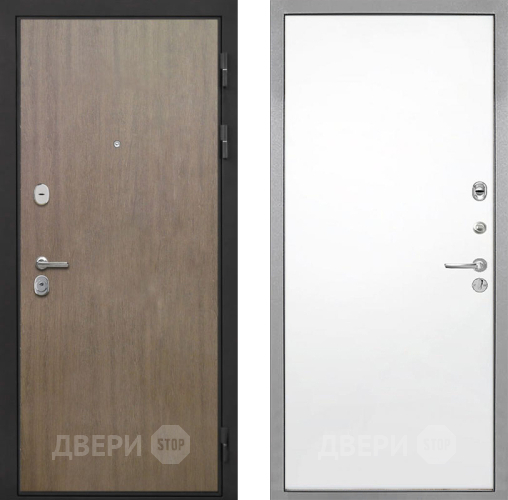 Входная металлическая Дверь Интекрон (INTECRON) Гектор Венге Коричневый Гладкая Силк Сноу в Клине