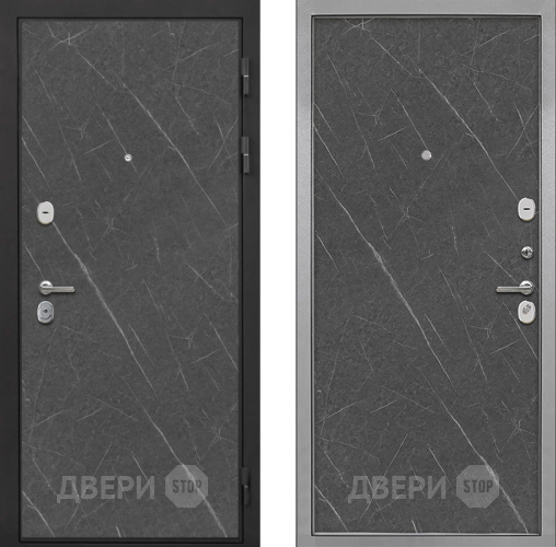 Входная металлическая Дверь Интекрон (INTECRON) Гектор Гранит Лава Оникс Гладкая Гранит лава оникс в Клине
