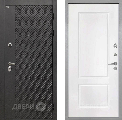 Дверь Интекрон (INTECRON) Олимпия Black 4К КВ-2 Белый матовый в Клине
