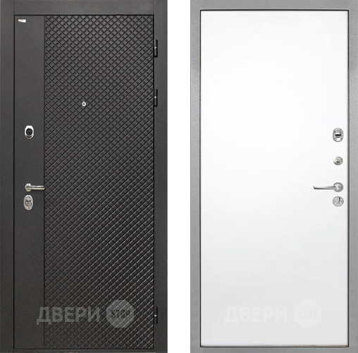 Входная металлическая Дверь Интекрон (INTECRON) Олимпия Black 4К Гладкая Силк Сноу в Клине