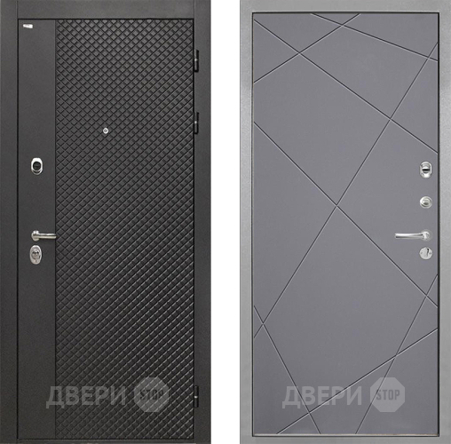 Дверь Интекрон (INTECRON) Олимпия Black 4К Лучи-М Графит софт в Клине
