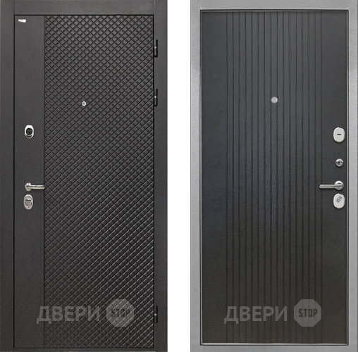 Входная металлическая Дверь Интекрон (INTECRON) Олимпия Black 4К ФЛ-295 Лофт черный в Клине