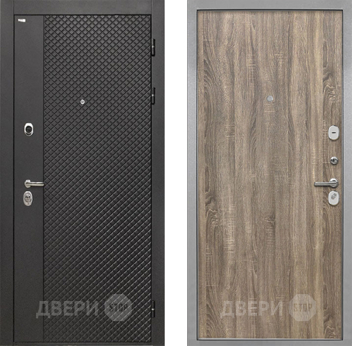 Дверь Интекрон (INTECRON) Олимпия Black 4К Гладкая Дуб турин в Клине