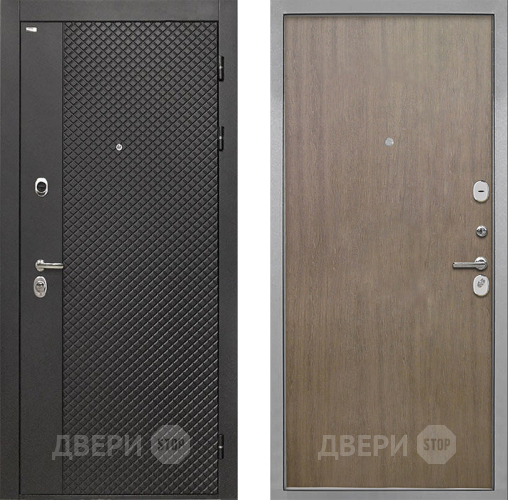 Дверь Интекрон (INTECRON) Олимпия Black 4К Гладкая шпон Венге коричневый в Клине