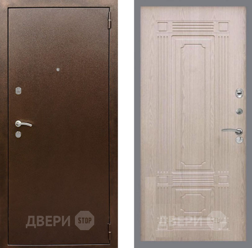 Дверь Рекс (REX) 1А Медный Антик FL-2 Беленый дуб в Клине