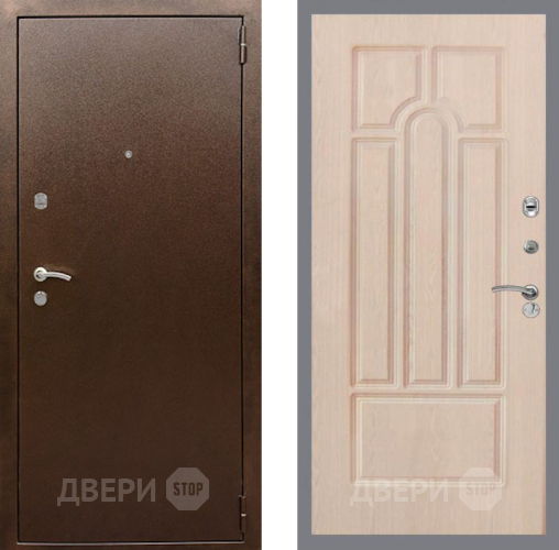 Дверь Рекс (REX) 1А Медный Антик FL-58 Беленый дуб в Клине