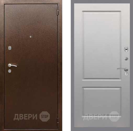 Дверь Рекс (REX) 1А Медный Антик FL-117 Грей софт в Клине