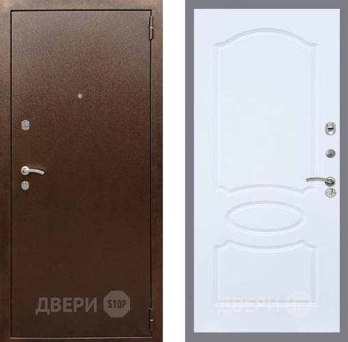 Дверь Рекс (REX) 1А Медный Антик FL-128 Силк Сноу в Клине