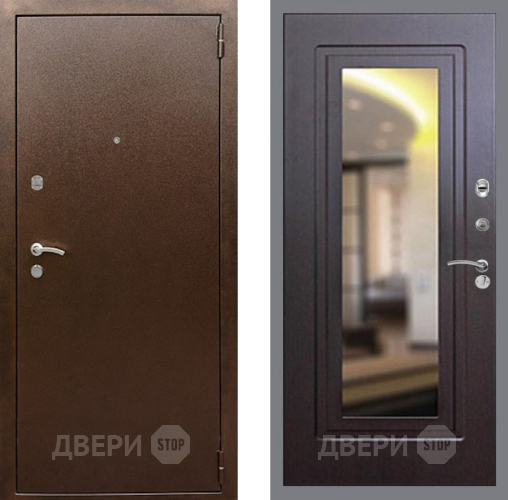 Дверь Рекс (REX) 1А Медный Антик FLZ-120 Венге в Клине