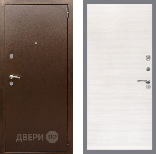 Входная металлическая Дверь Рекс (REX) 1А Медный Антик GL Акация в Клине