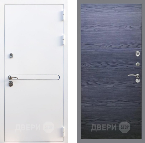 Входная металлическая Дверь Рекс (REX) 27 GL Дуб тангенальный черный в Клине