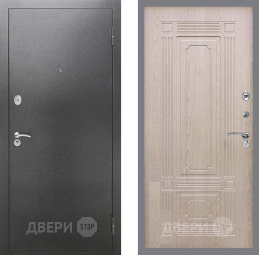 Дверь Рекс (REX) 2А Серебро Антик FL-2 Беленый дуб в Клине