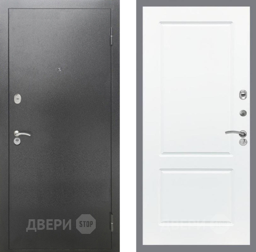 Дверь Рекс (REX) 2А Серебро Антик FL-117 Силк Сноу в Клине