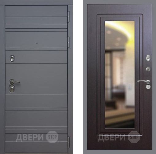 Дверь Рекс (REX) 14 силк титан FLZ-120 Венге в Клине