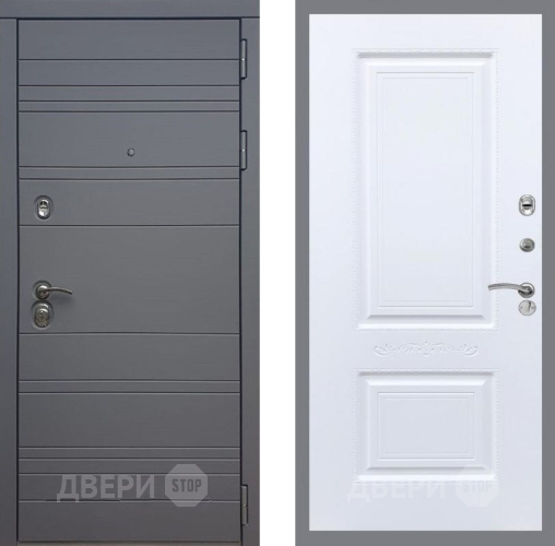 Входная металлическая Дверь Рекс (REX) 14 силк титан Смальта Силк Сноу в Клине