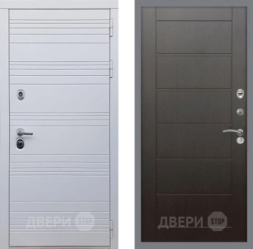 Входная металлическая Дверь Рекс (REX) 14 Силк Сноу Сити Венге в Клине