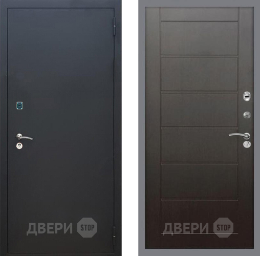 Входная металлическая Дверь Рекс (REX) 1A Черный Муар Сити Венге в Клине