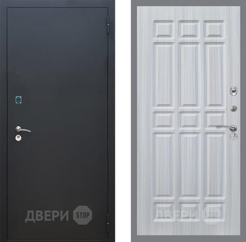 Дверь Рекс (REX) 1A Черный Муар FL-33 Сандал белый в Клине