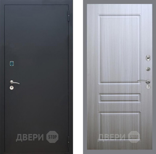 Дверь Рекс (REX) 1A Черный Муар FL-243 Сандал белый в Клине