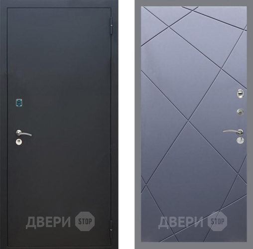 Дверь Рекс (REX) 1A Черный Муар FL-291 Силк титан в Клине
