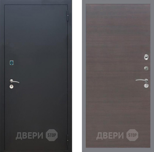Дверь Рекс (REX) 1A Черный Муар GL венге поперечный в Клине