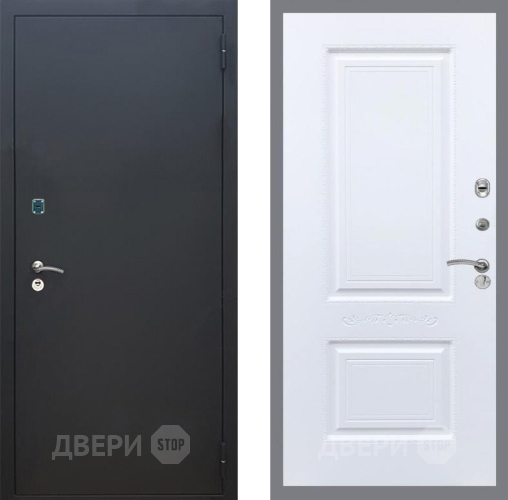 Дверь Рекс (REX) 1A Черный Муар Смальта Силк Сноу в Клине