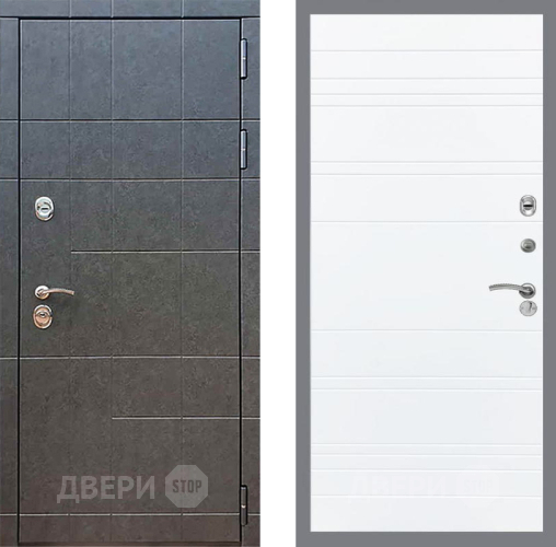 Входная металлическая Дверь Рекс (REX) 21 Line Силк Сноу в Клине