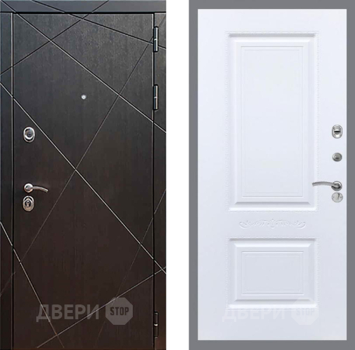 Входная металлическая Дверь Рекс (REX) 13 Венге Смальта Силк Сноу в Клине