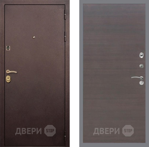 Входная металлическая Дверь Рекс (REX) Лайт 3К GL венге поперечный в Клине
