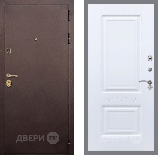 Входная металлическая Дверь Рекс (REX) Лайт 3К Смальта Силк Сноу в Клине