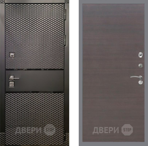 Дверь Рекс (REX) 15 Черный Кварц GL венге поперечный в Клине