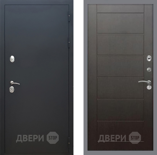 Входная металлическая Дверь Рекс (REX) 5 Черный Муар Сити Венге в Клине