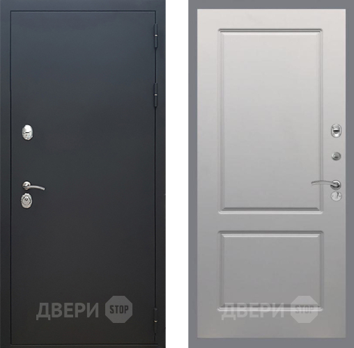 Дверь Рекс (REX) 5 Черный Муар FL-117 Грей софт в Клине