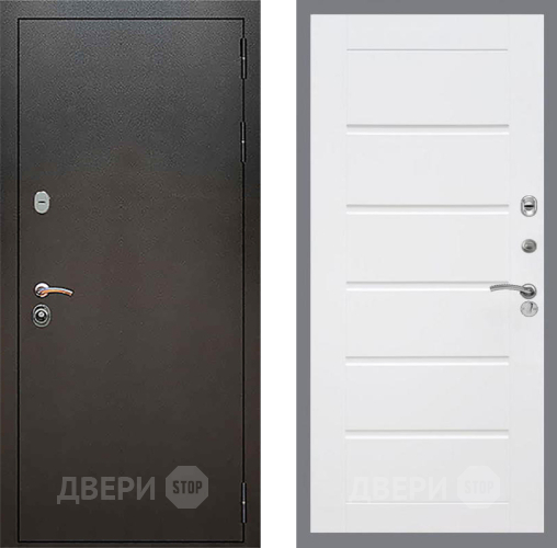 Дверь Рекс (REX) 5 Серебро Антик Сити Белый ясень в Клине