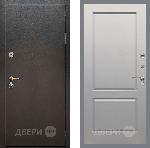 Дверь Рекс (REX) 5 Серебро Антик FL-117 Грей софт в Клине