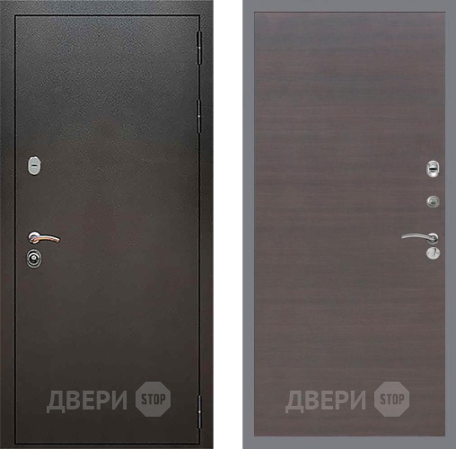 Входная металлическая Дверь Рекс (REX) 5 Серебро Антик GL венге поперечный в Клине