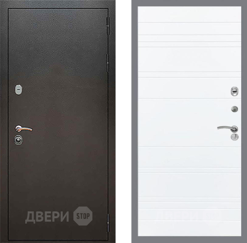 Входная металлическая Дверь Рекс (REX) 5 Серебро Антик Line Силк Сноу в Клине