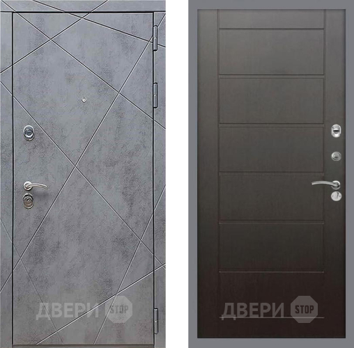 Входная металлическая Дверь Рекс (REX) 13 Бетон Темный Сити Венге в Клине