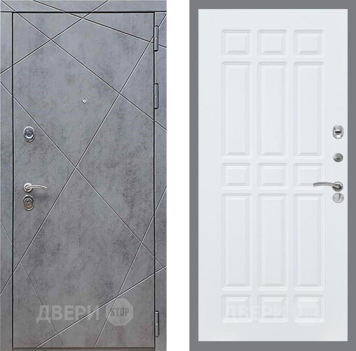 Дверь Рекс (REX) 13 Бетон Темный FL-33 Силк Сноу в Клине