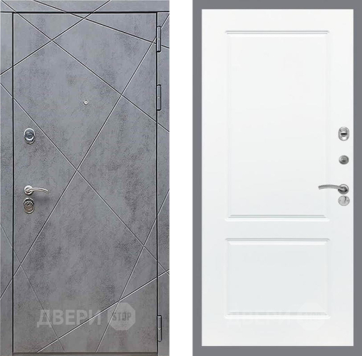 Входная металлическая Дверь Рекс (REX) 13 Бетон Темный FL-117 Силк Сноу в Клине
