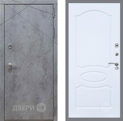 Дверь Рекс (REX) 13 Бетон Темный FL-128 Силк Сноу в Клине