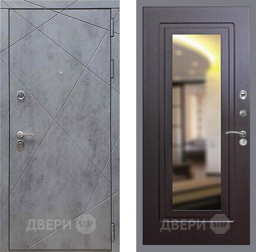 Дверь Рекс (REX) 13 Бетон Темный FLZ-120 Венге в Клине