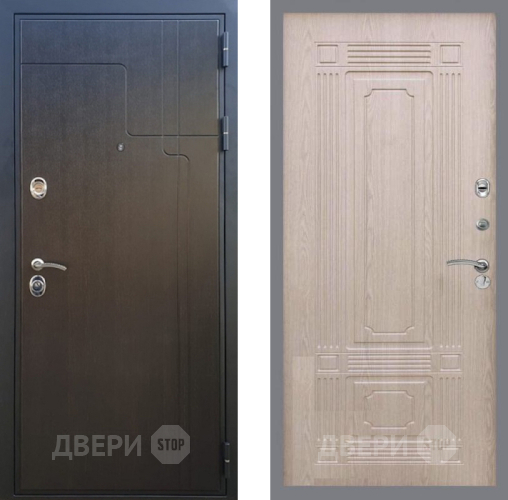 Входная металлическая Дверь Рекс (REX) Премиум-246 FL-2 Беленый дуб в Клине